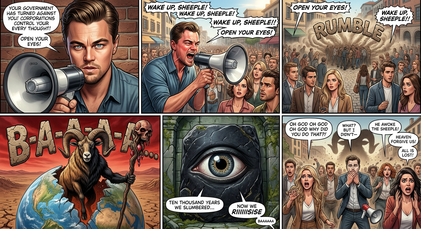 You will be led to judgement like lambs to the slaughter--a simile whose existence, I might add, will not do your species any favors.