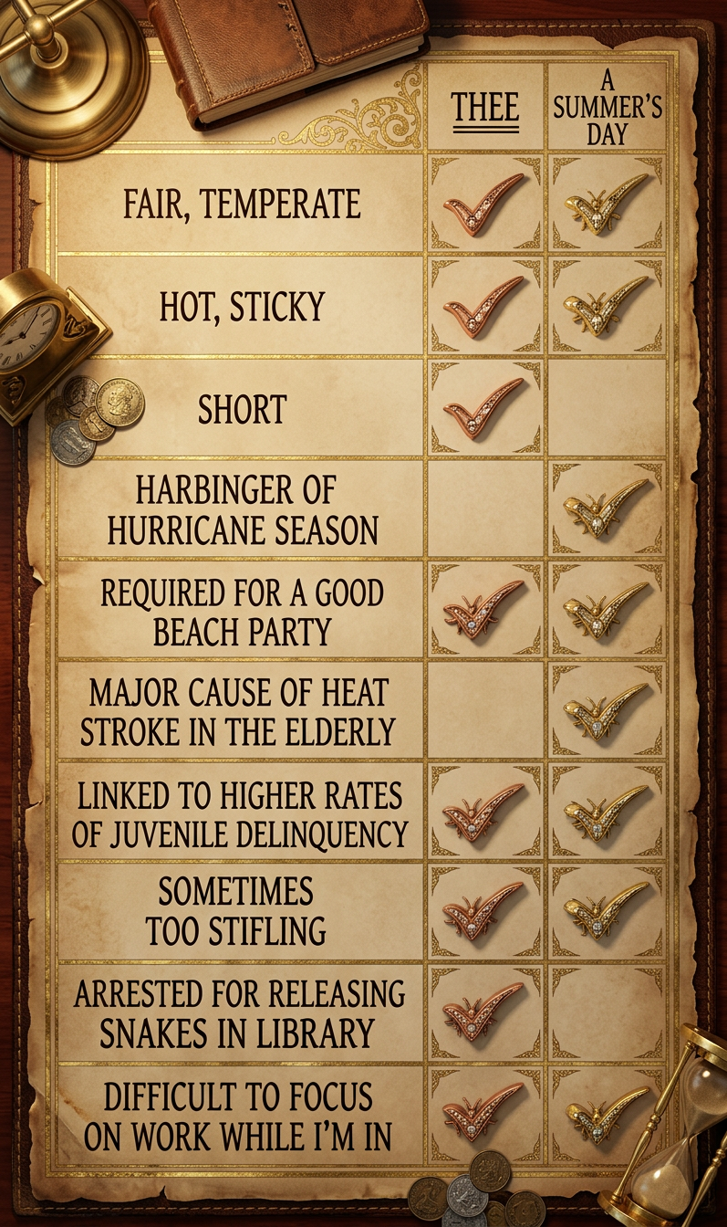 Frankly, I see no difference between thee and a summer's day. Only Ron Paul offers a TRUE alternative!