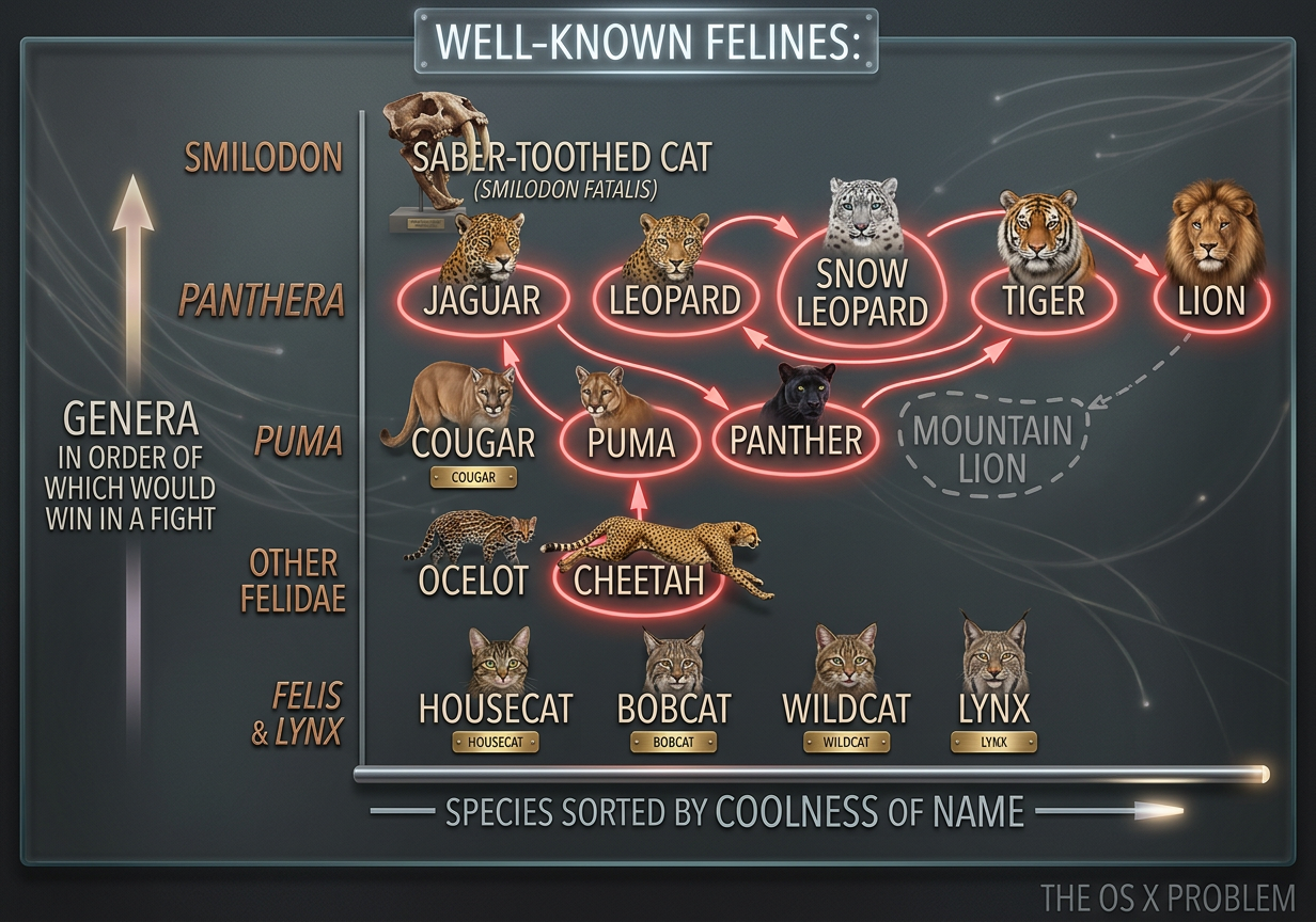 'Smilodon fatalis' narrowly edged out 'Tyrannosaurus rex' to win this year's Most Badass Latin Names competition, after edging out 'Dracorex hogwartsia' and 'Stygimoloch spinifer' (meaning 'horned dragon from the river of death') in the semifinals.