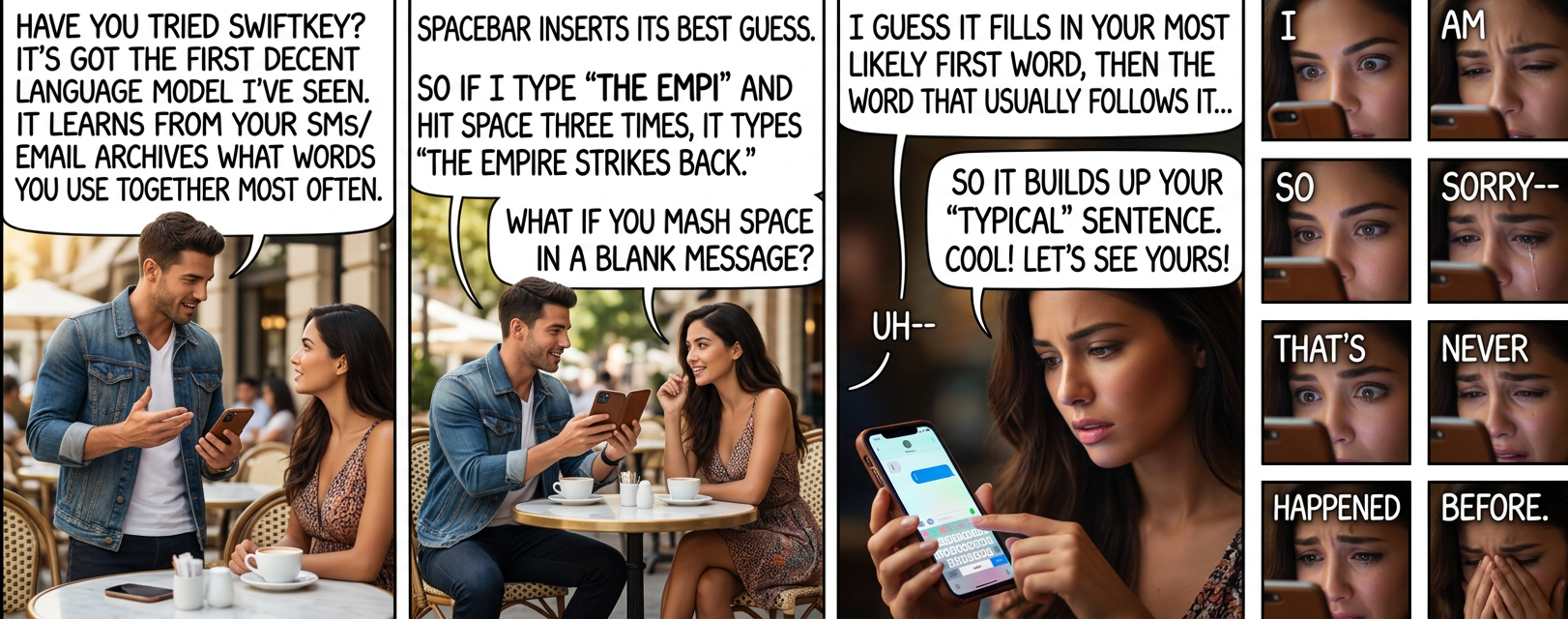 Although the Markov chain-style text model is still rudimentary; it recently gave me "Massachusetts Institute of America". Although I have to admit it sounds prestigious.