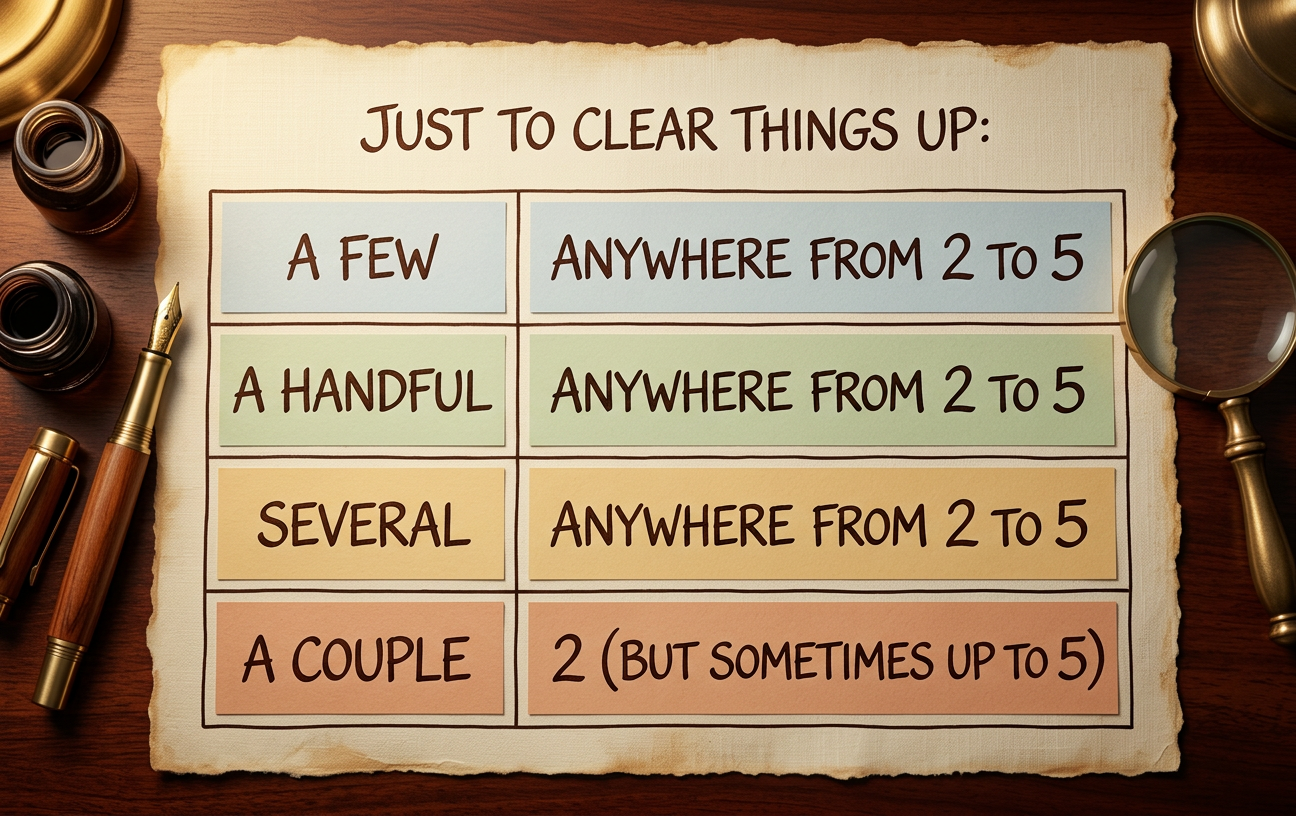 If things are too quiet, try asking a couple of friends whether "a couple" should always mean "two". As with the question of how many spaces should go after a period, it can turn acrimonious surprisingly fast unless all three of them agree.