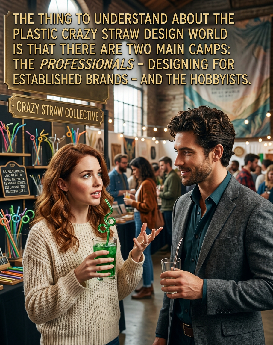 The new crowd is heavily shaped by this guy named Eric, who's basically the Paris Hilton of the amateur plastic crazy straw design world.