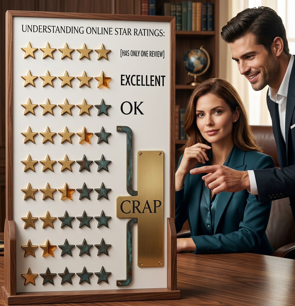 I got lost and wandered into the world's creepiest cemetery, where the headstones just had names and star ratings. Freaked me out. When I got home I tried to leave the cemetery a bad review on Yelp, but as my hand hovered over the 'one star' button I felt this distant chill ...