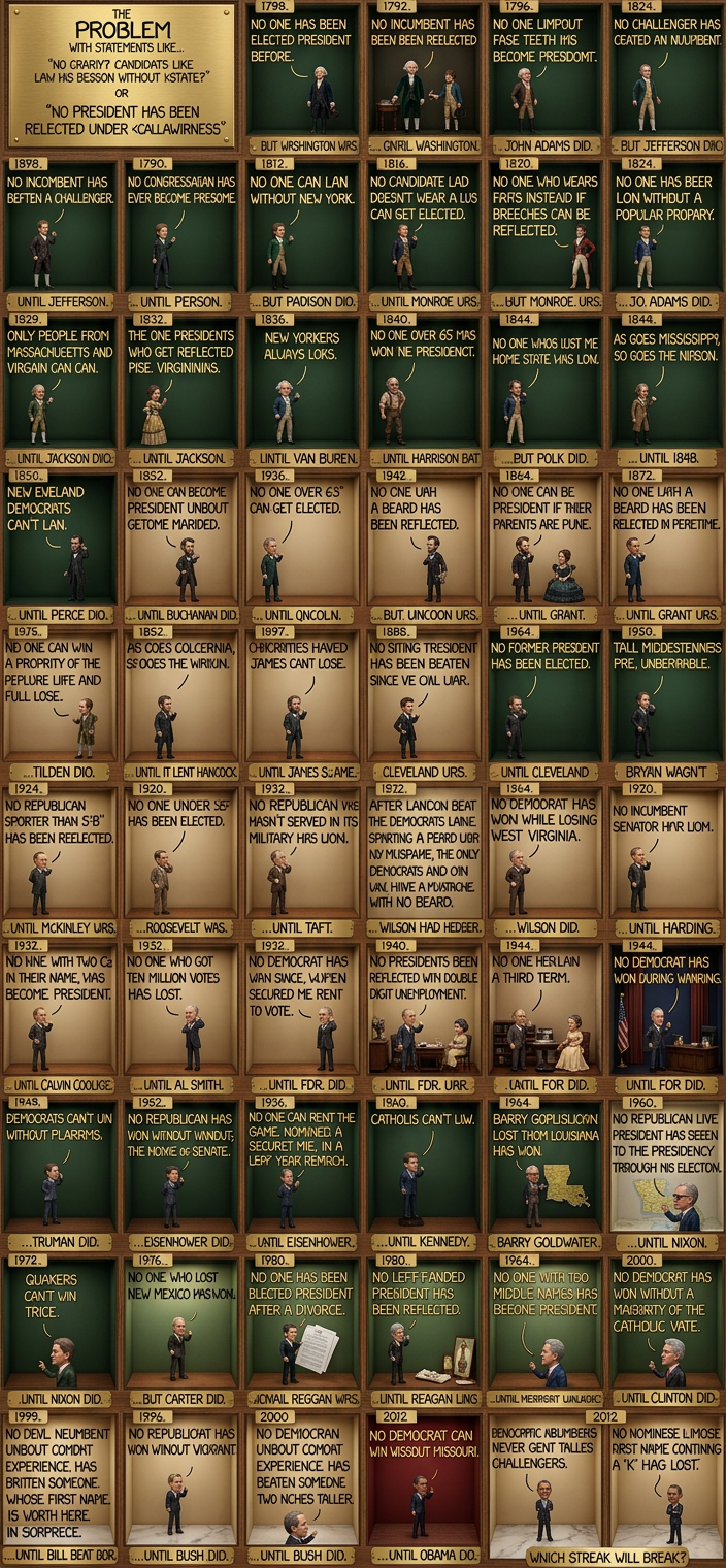 No white guy who's been mentioned on Twitter has gone on to win.