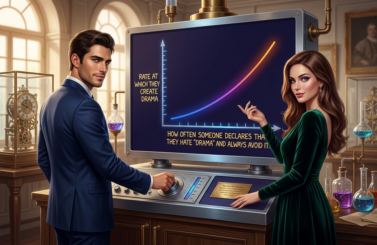 'Drama' is just 'people being upset', when someone says they're always surrounded by drama and they just ignore it, it starts to make sense that their strategy might be backfiring.