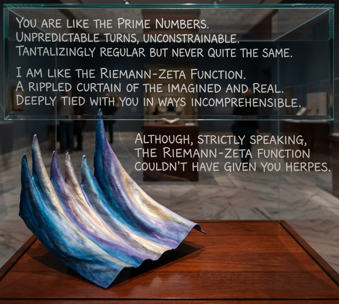The graph is of the magnitude of the function with the real value between 0 and 2 and the imaginary between about 35 and 40.  I've misplaced the exact parameters I used.