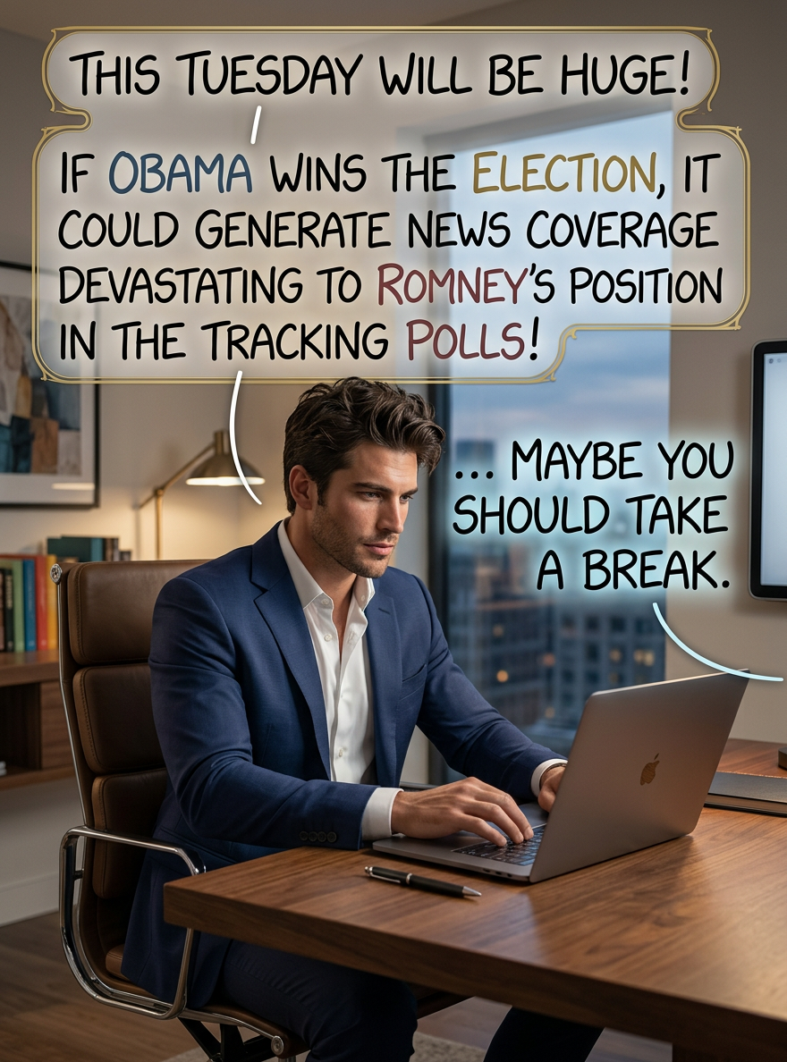 The choices we make Tuesday could have MASSIVE and PERMANENT effects on the charts on Nate Silver's blog!