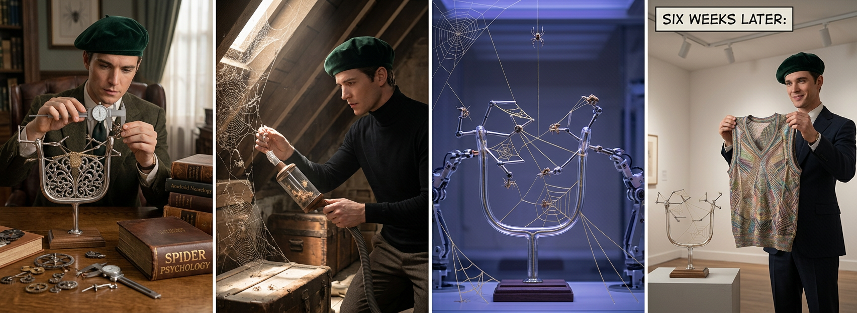 SPIDER PSYCHOLOGY (21st Ed.) is a comprehensive overview of arachnoneurology, neuro-arachnology, forensic arachnology, neuro-arachnoneurology (the study of the brains of spider neurology experts), and arachnoarachnology (the study of too many spiders).