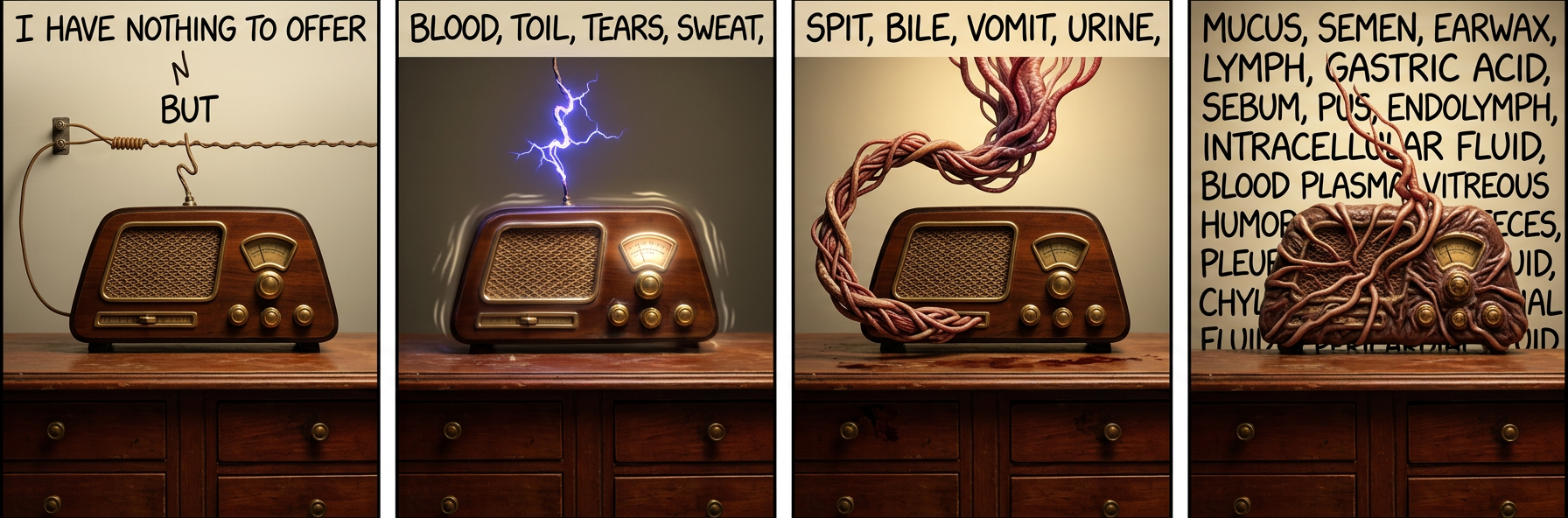 cerebrospinal fluid, pericardial fluid, sputum, aqueous humor, perilymph, chyme, hydatid fluid, interstitial fluid, rheum, and gin.
