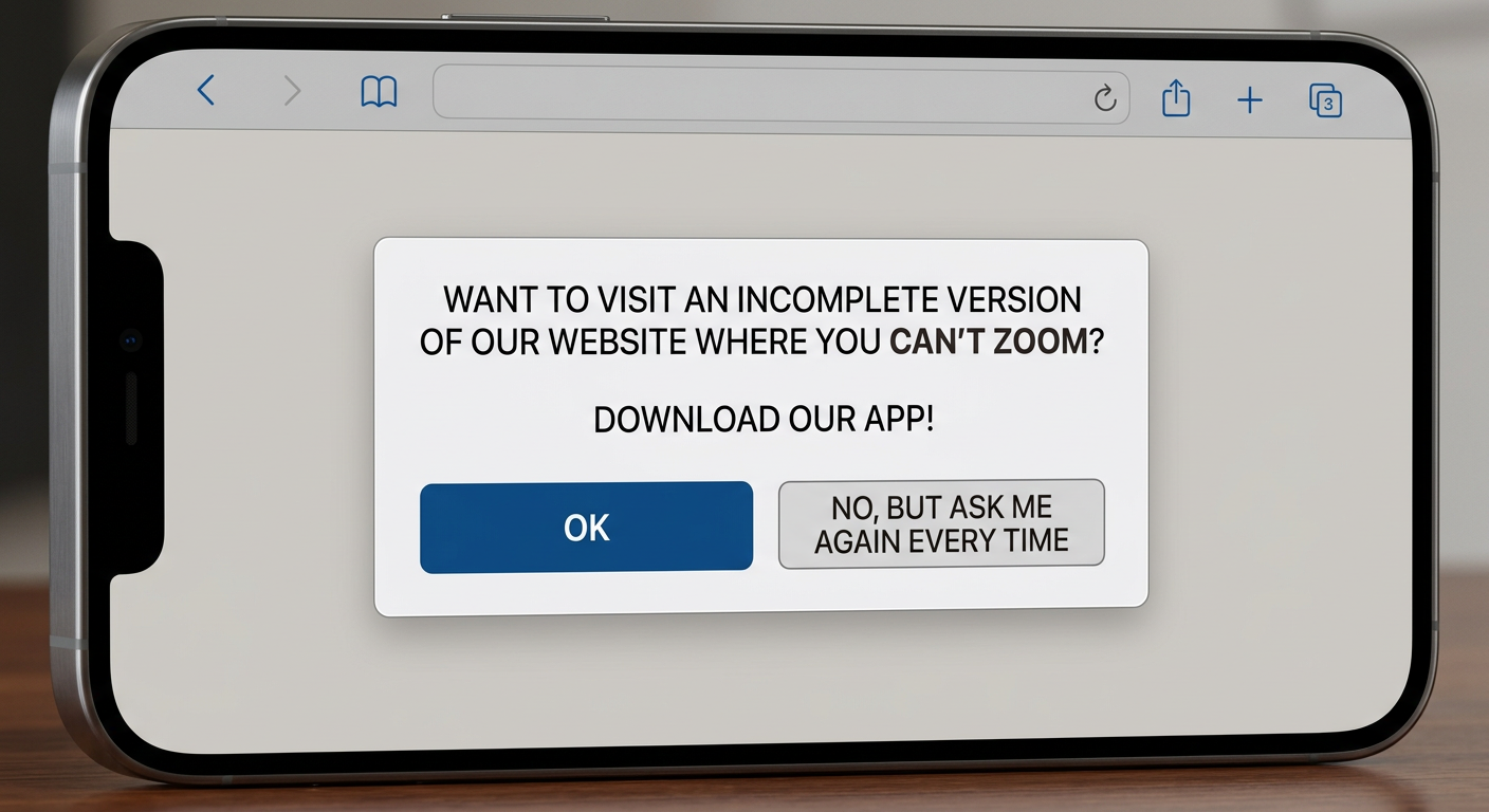 If I click 'no', I've probably given up on everything, so don't bother taking me to the page I was trying to go to. Just drop me on the homepage. Thanks.