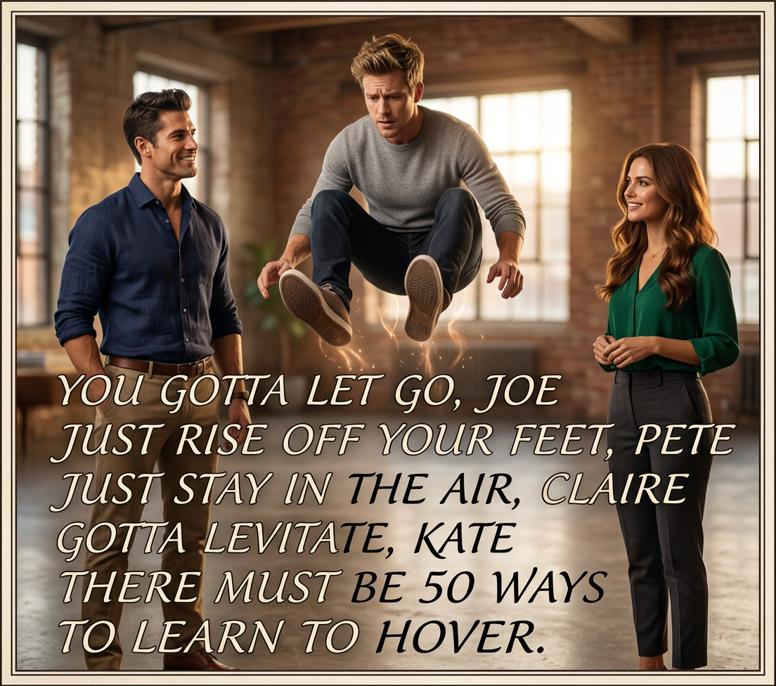 I woke up to find that I had scrawled the last line of this sleepily on a sheet of paper on my desk.  I shouldn't have listened to the 70's hit marathon on the way home from work the night before.