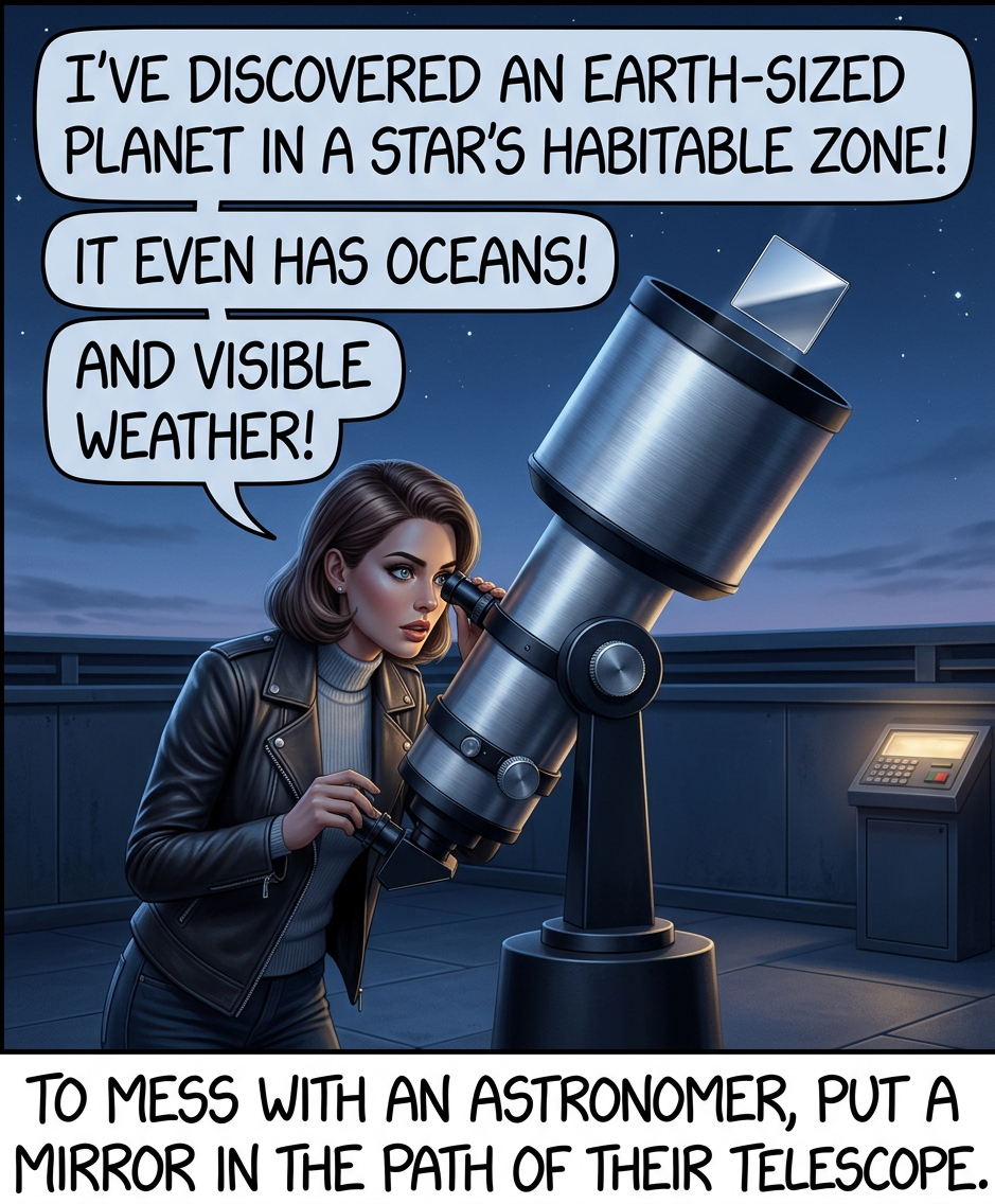 They have a telescope pointed RIGHT AT US!