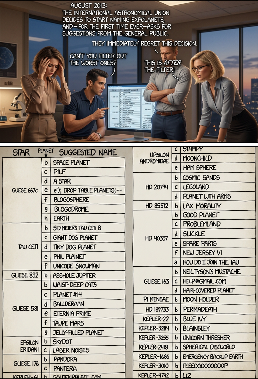 If you have any ideas, I hear you can send them to iaupublic@iap.fr.