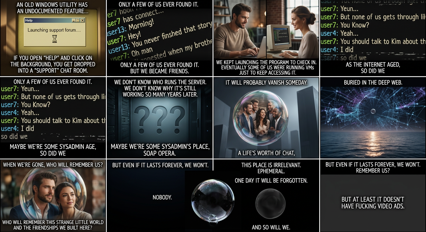 And it doesn't pop up a box every time asking you to use your real name. In fact, there's no way to set your name at all. You just have to keep reminding people who you are.