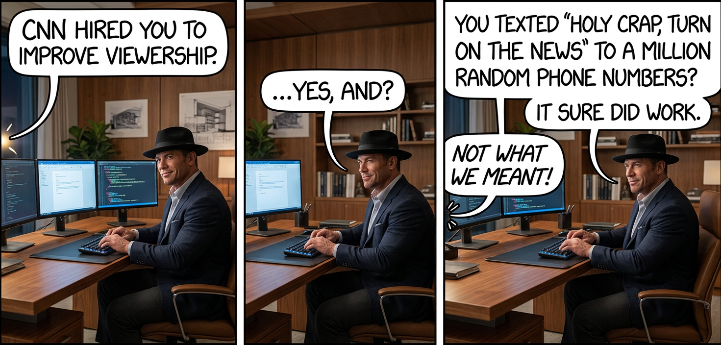 We're firing you, but the online headline-writing division wants to hire you.