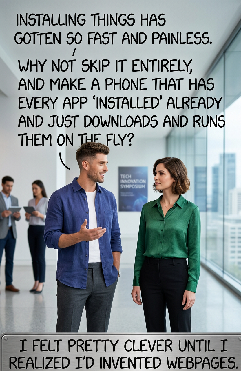 But still, my scheme for creating and saving user config files and data locally to preserve them across reinstalls might be useful for--wait, that's cookies.