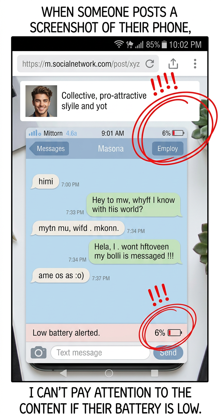 I'M PLUGGING IN MY PHONE BUT THE BATTERY ON THE SCREEN ISN'T CHARGING