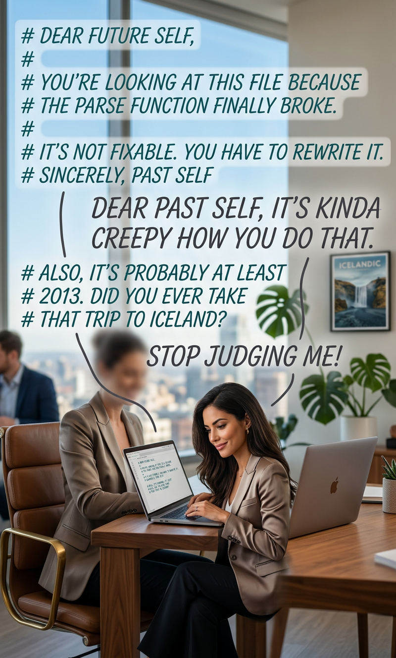 Maybe I haven't been to Iceland because I'm busy dealing with YOUR crummy code.