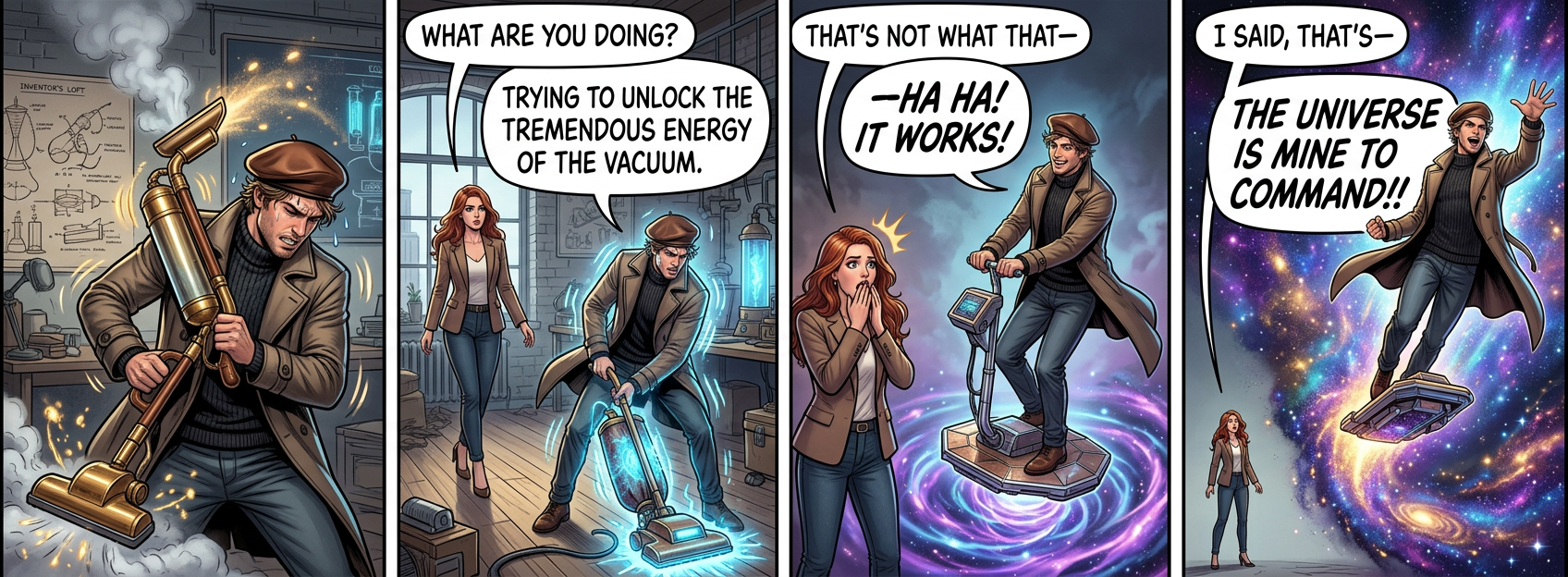 Do you think you could actually clean the living room at some point, though?