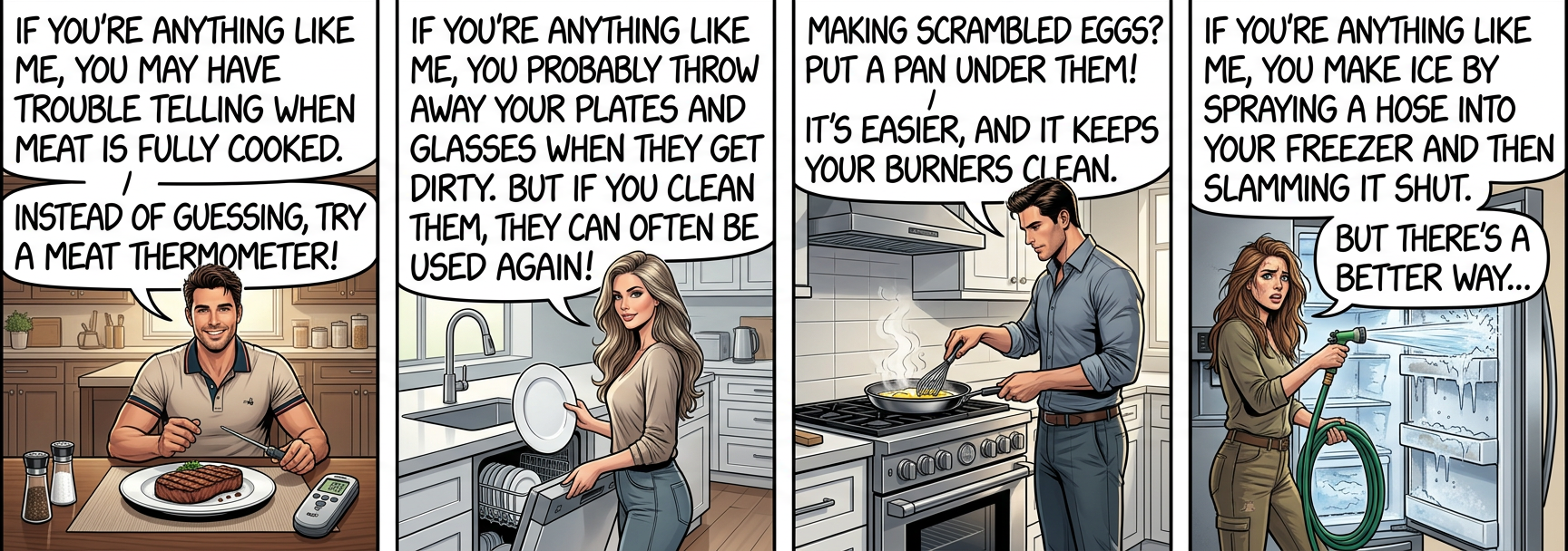 Household tip: Tired of buying so much toilet paper? Try unspooling the paper from the roll before using it. A single roll can last for multiple days that way, and it's much easier on your plumbing.