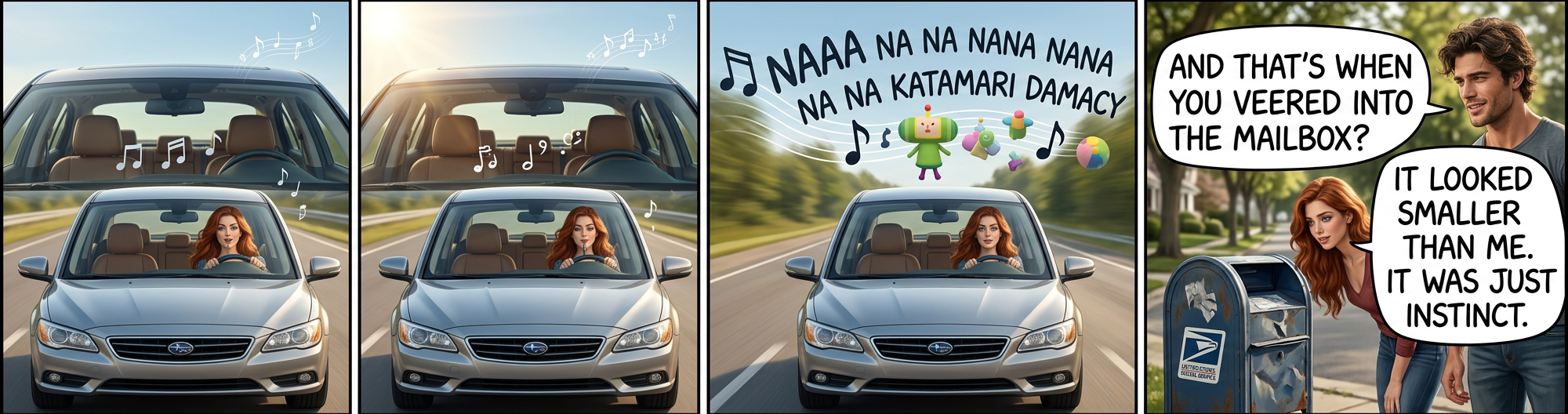 As far as treachery-as-driving-music goes, Katamari music is matched only by Guitar Hero music.