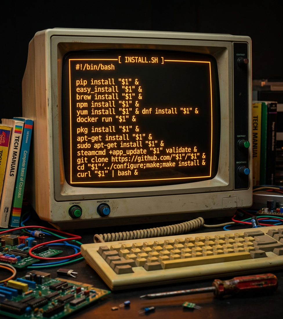 The failures usually don't hurt anything, and if it installs several versions, it increases the chance that one of them is right. (Note: The 'yes' command and '2>/dev/null' are recommended additions.)