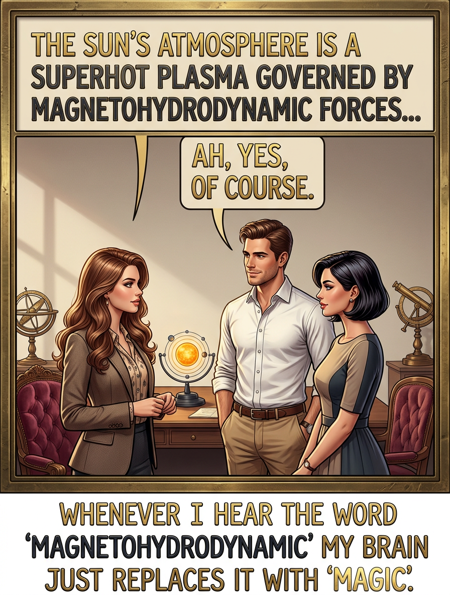 Magnetohydrodynamics combines the intuitive nature of Maxwell's equations with the easy solvability of the Navier-Stokes equations. It's so straightforward physicists add "relativistic" or "quantum" just to keep it from getting boring.