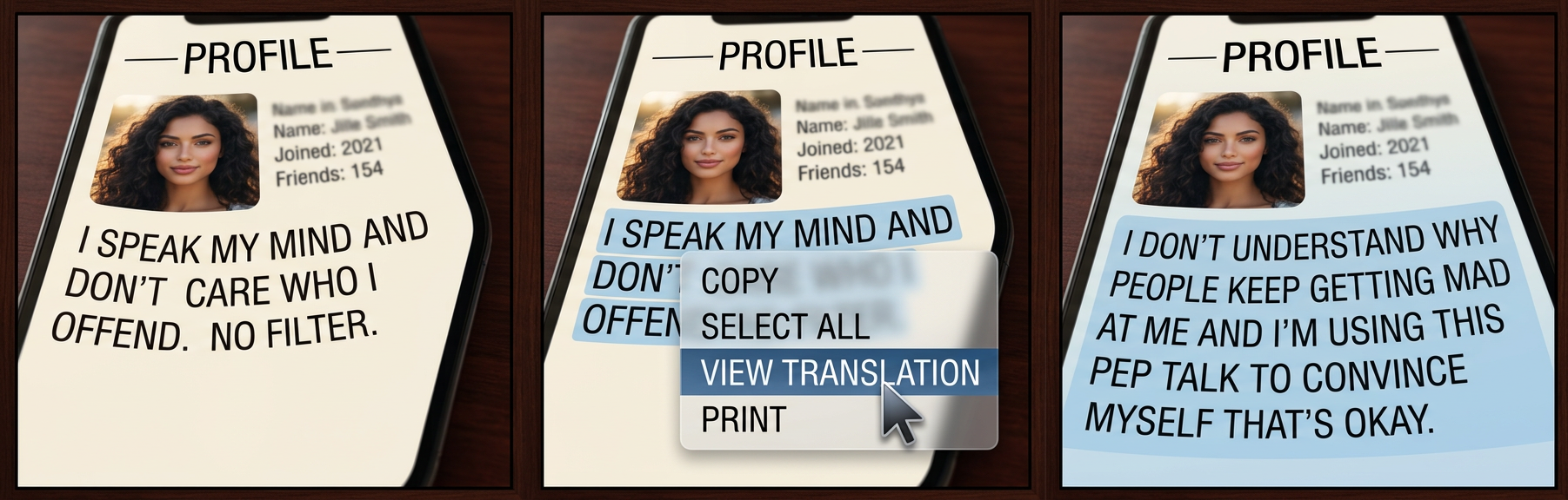 NO DRAMA ZONE -> If I've made you sad, you'd better not tell me, because I am TERRIFIED of that situation and have NO IDEA how to handle it.