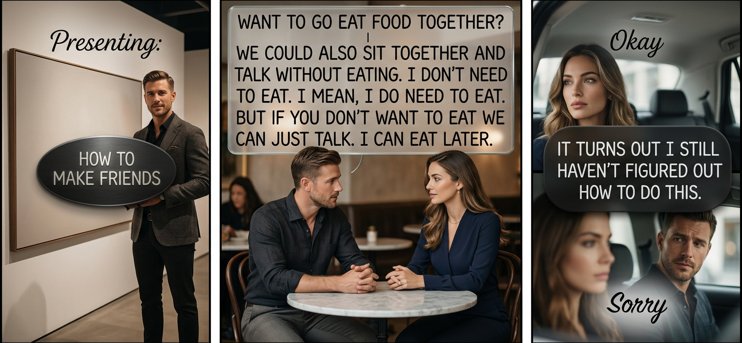 No, wait, come back! I want to be friends at you!