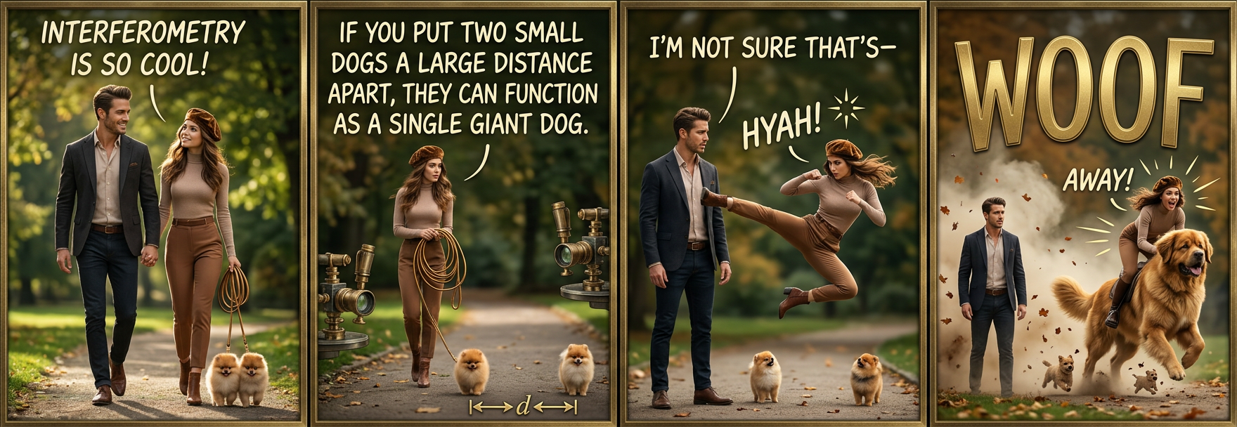 It's important to note that while the effective size of the dog can be arbitrarily large, it's not any more of a good dog than the two original dogs.