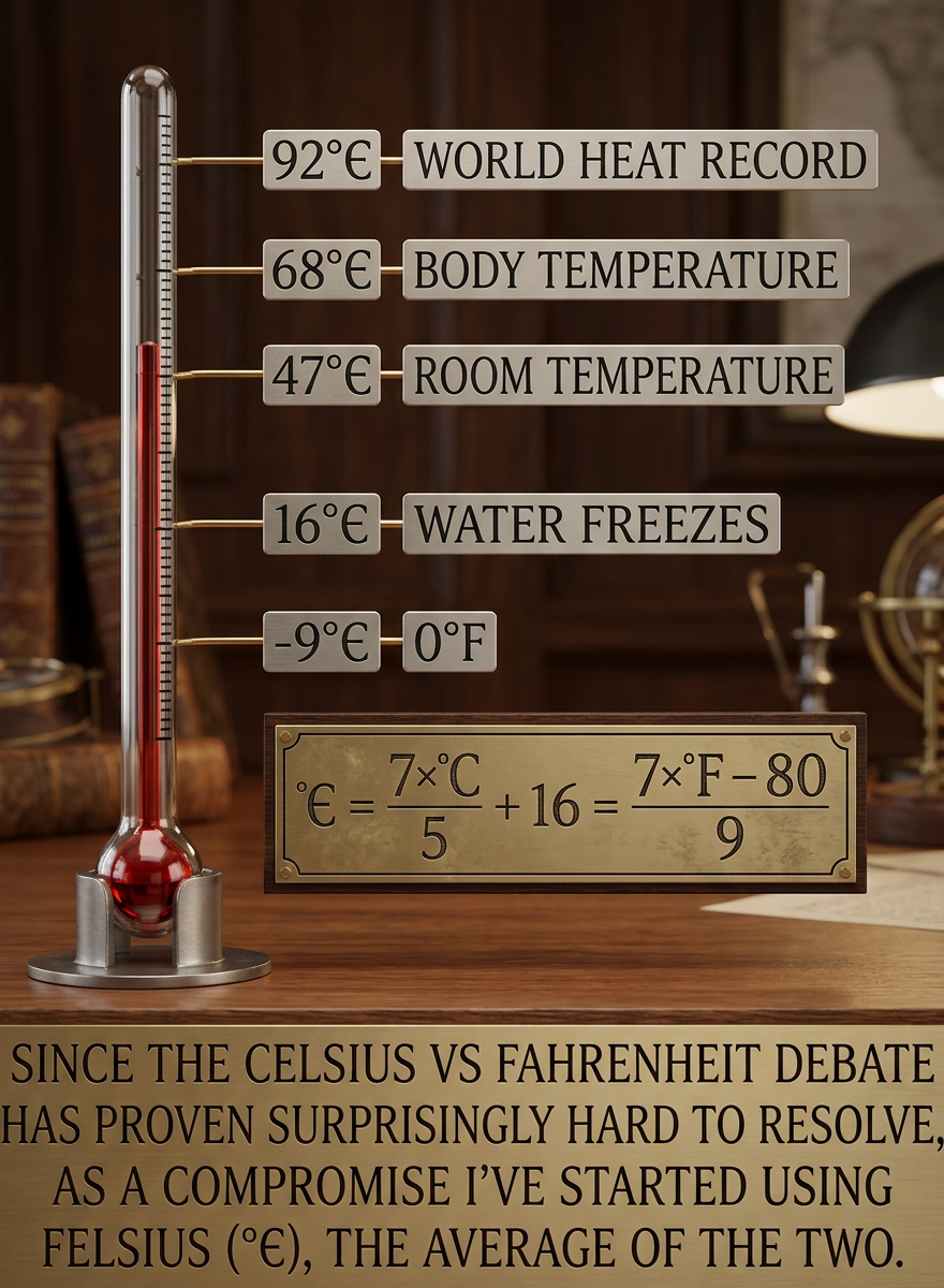 The symbol for degrees Felsius is an average of the Euro symbol (€) and the Greek lunate epsilon (ϵ).