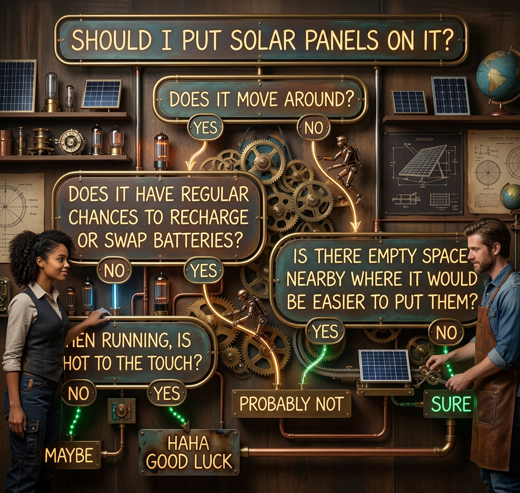 This works for a surprising range of sunlit things, including rooftops (sure), highway surfaces (probably not), sailboats (maybe), and jets, cars, and wild deer (haha good luck).