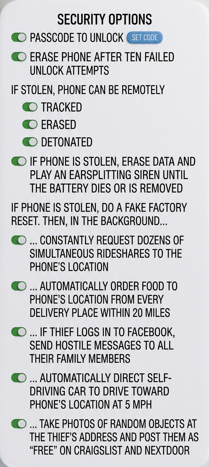 ...wait until they type in payment information, then use it to order yourself a replacement phone.