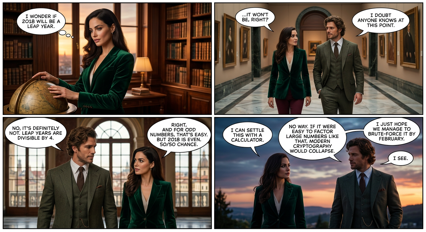 We should really start calculating it earlier, but until the end of December we're always too busy trying to figure out which day Christmas will fall on.