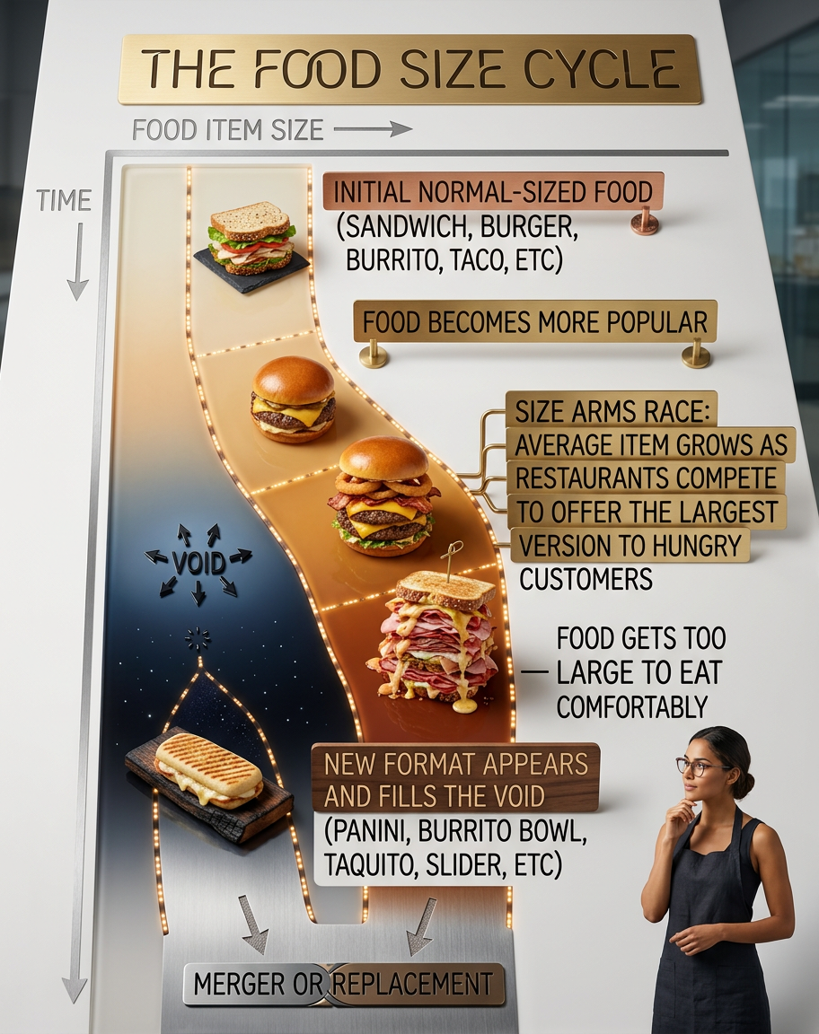 There's data suggesting that this model may apply to deep-dish/thin-crust pizza. I've designed a thorough multi-year study to investigate this personally, but funding organizations keep denying my grant requests.