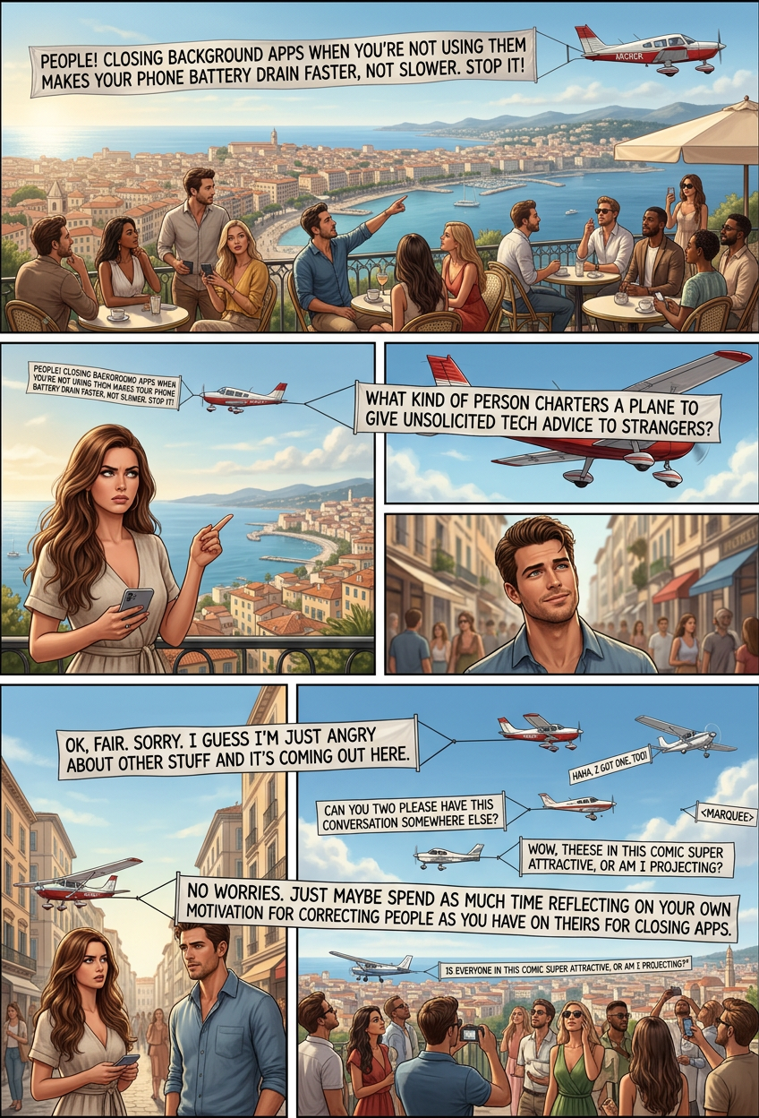 My plane banner company gets business by flying around with a banner showing a <div> tag, waiting for a web developer to get frustrated enough to order a matching </div>.