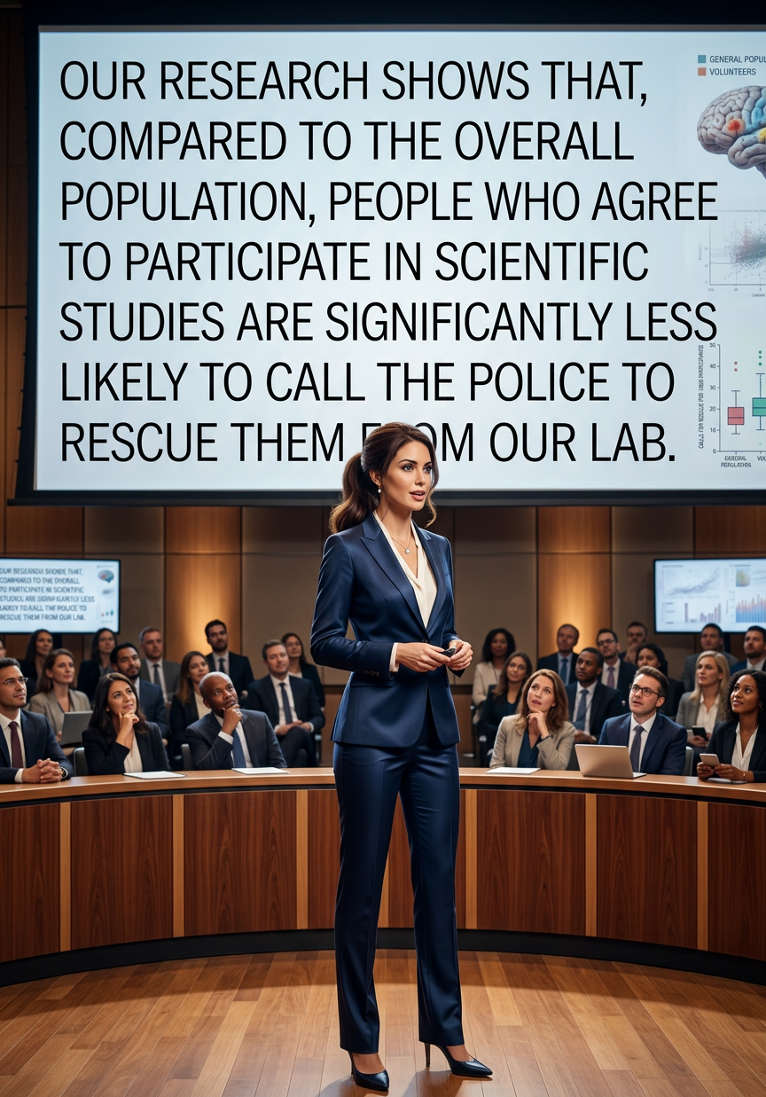 fMRI testing showed that subjects who don't agree to participate are much more likely to escape from the machine mid-scan.