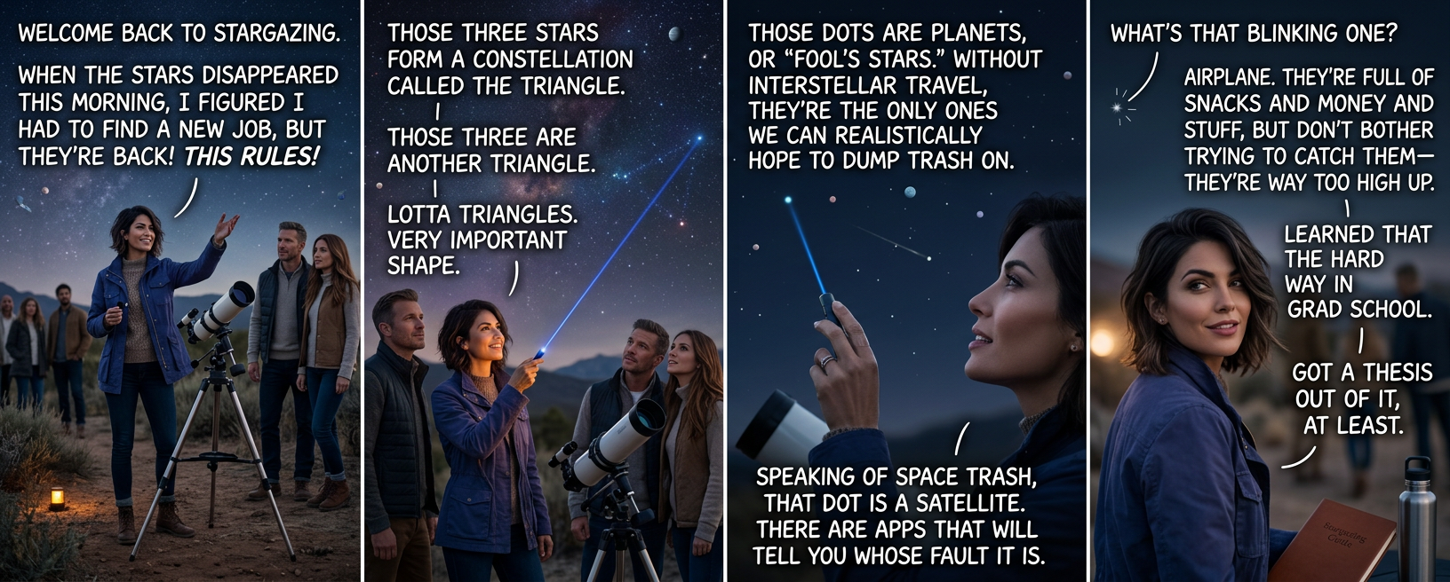 I mean, it wasn't exactly MY thesis. When the FAA came to shut down our observatory for using the telescope mirror to shine light at airplanes, I took a thesis and a bunch of doctorates from the supply cabinet on my way out.