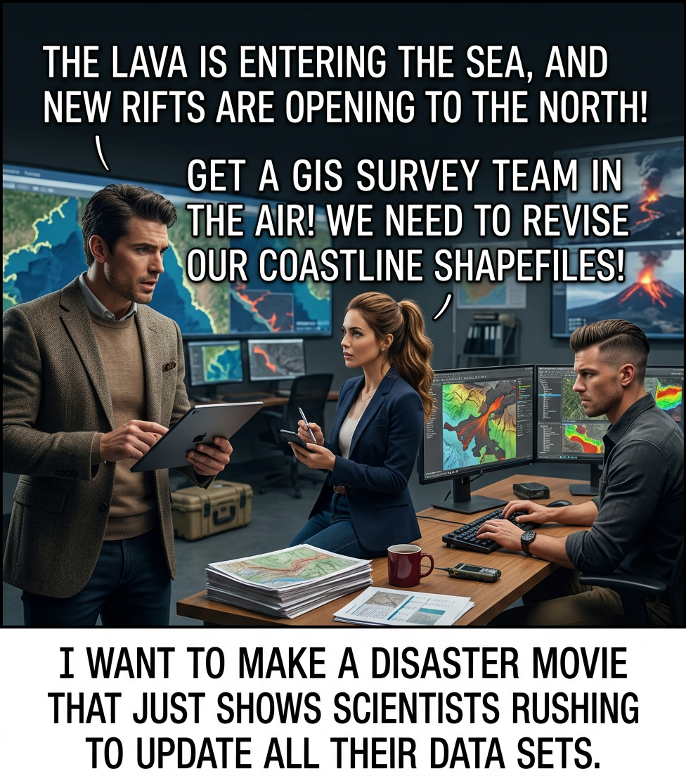 Really, they'd be rushing around collecting revisions to go into the next scheduled quarterly public data update, not publishing them immediately, but you have to embellish things a little for Hollywood.