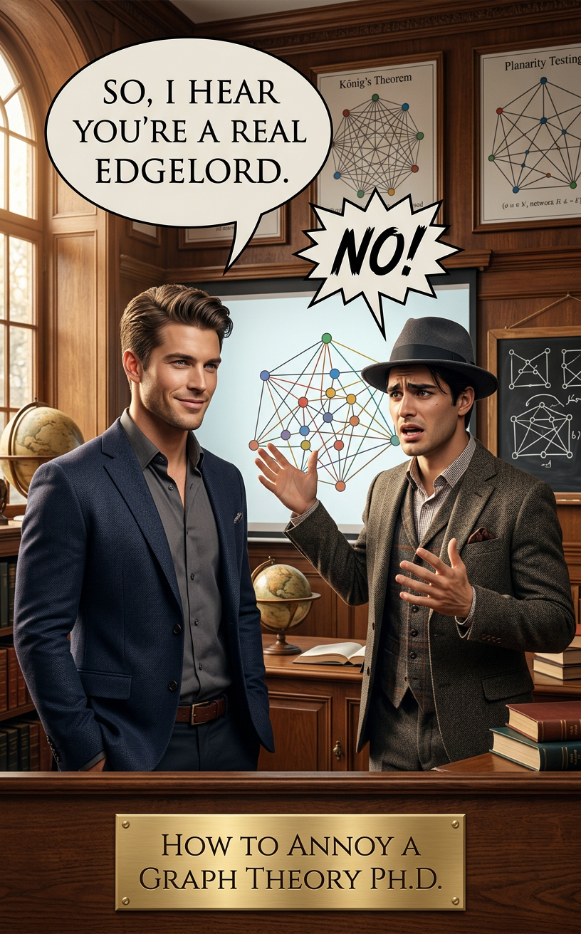 If you study graphs in which edges can link more than two nodes, you're more properly called a hyperedgelord.