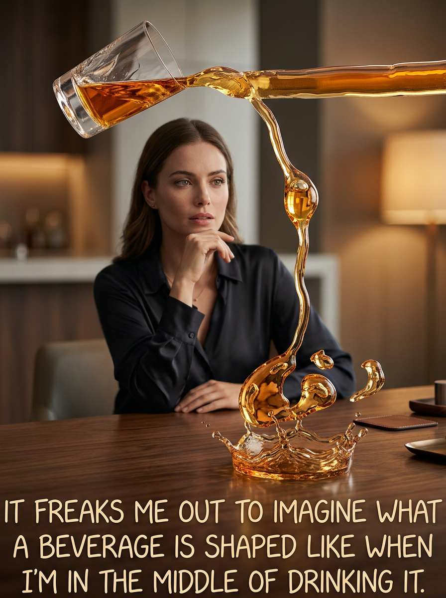 If I wait a while, it's not so bad, because then it's just shaped like me, plus some pipes and tanks and probably eventually all of Earth's oceans.