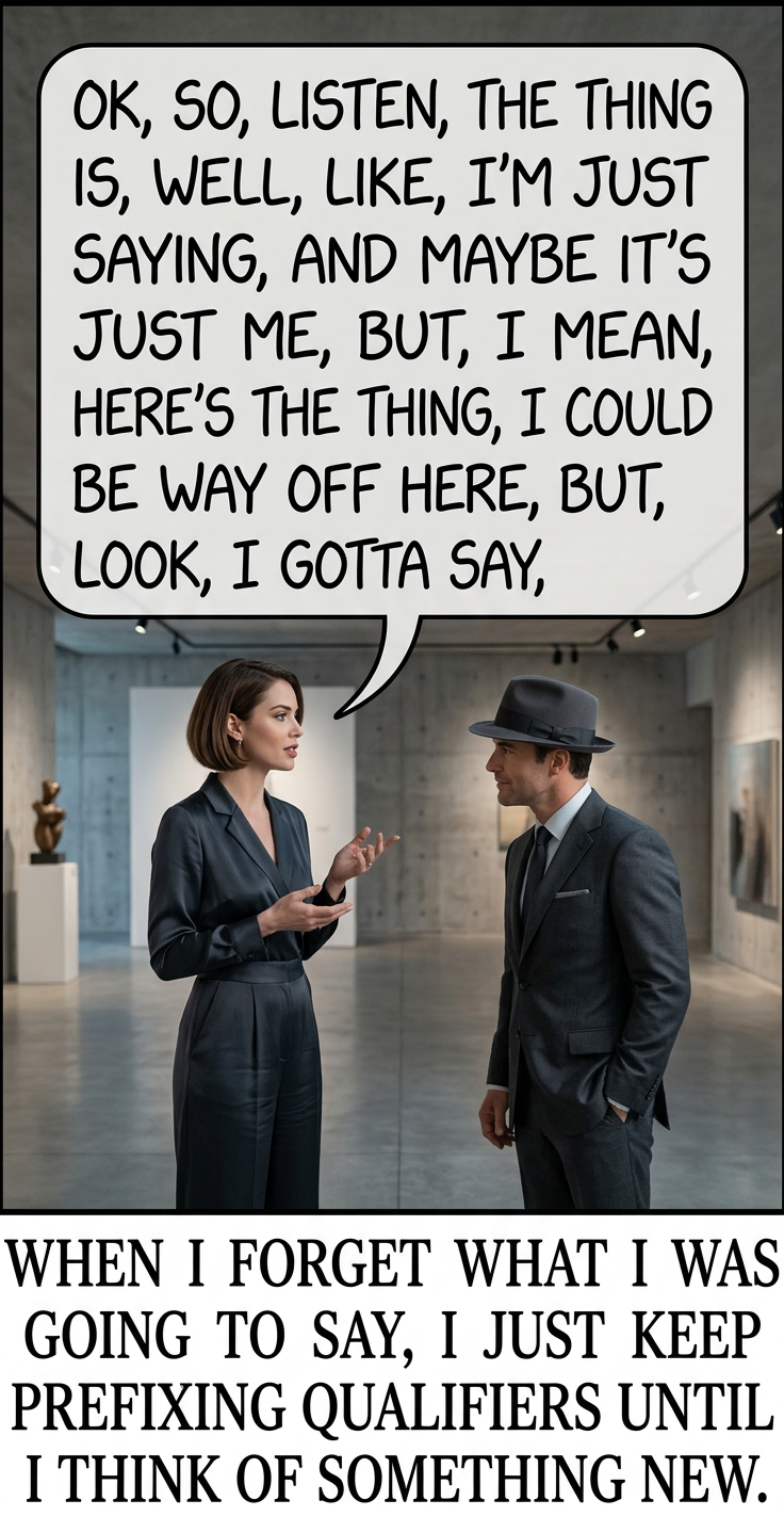 [20 minutes later] ", hi."