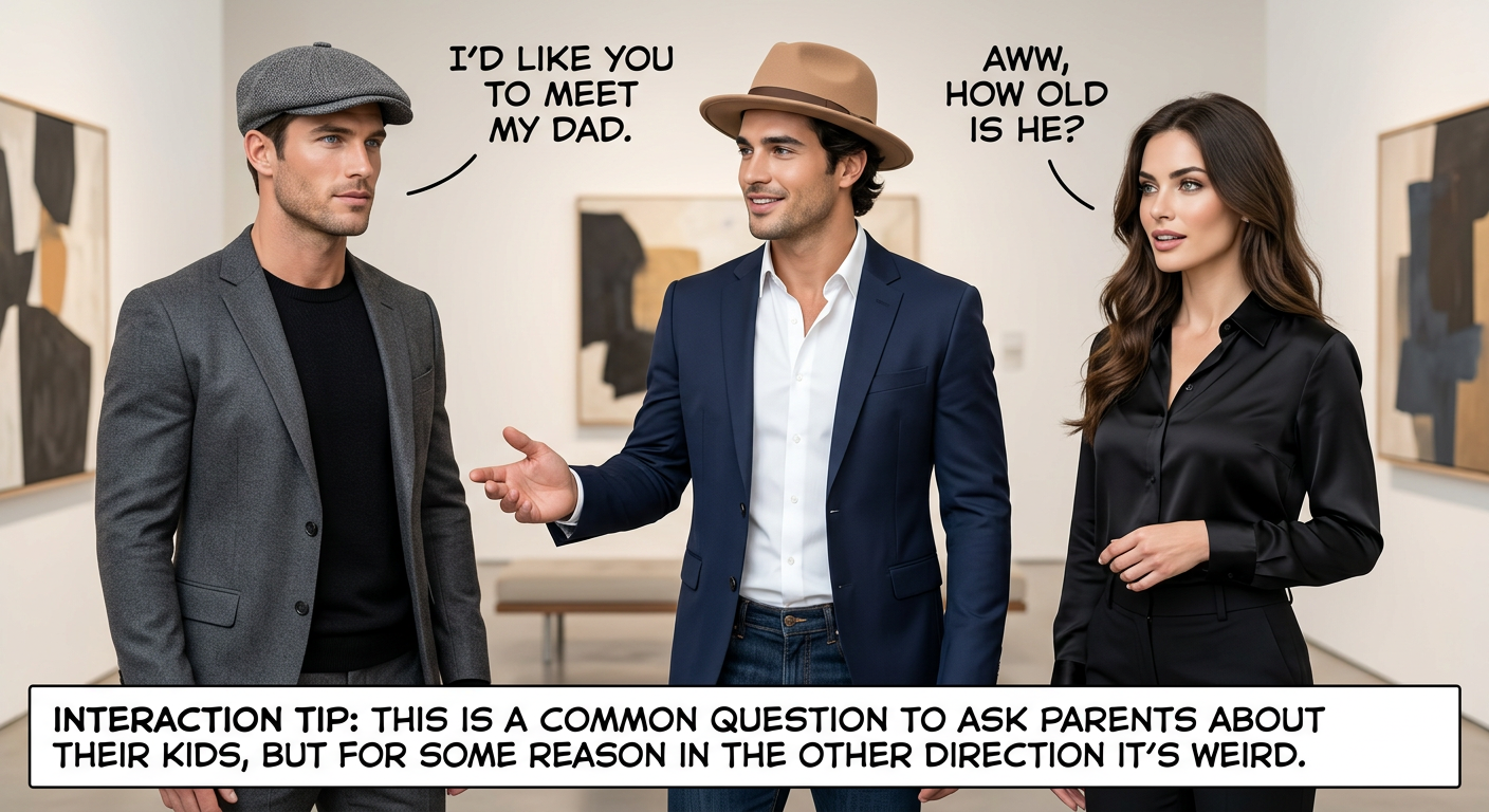 We've met! I remember you when you were thiiiis tall! [*holds a hand an inch above their head*]