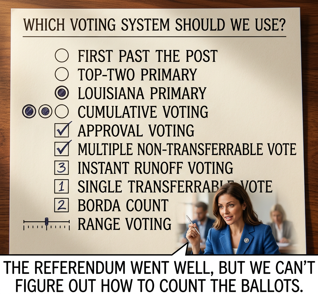 The weirdest quirk of the Borda count is that Jean-Charles de Borda automatically gets one point; luckily this has no consequences except in cases of extremely low turnout.