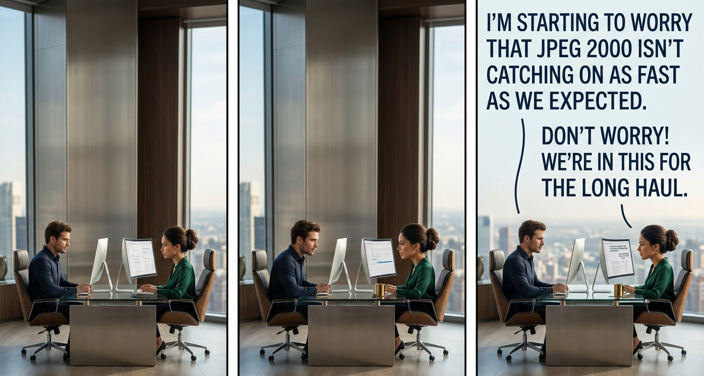 I was actually a little relieved when I learned that JPEG2000 was used in the DCI digital cinema standard. I was feeling so bad for it!