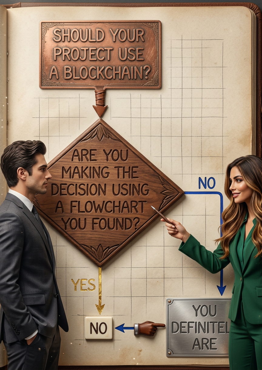 Blockchains are like grappling hooks, in that it's extremely cool when you encounter a problem for which they're the right solution, but it happens way too rarely in real life.