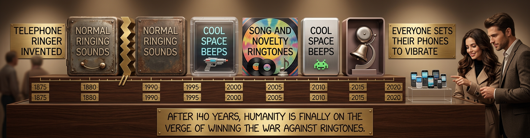 No one likes my novelty ringtone, an audio recording of a phone on vibrate sitting on a hard surface.