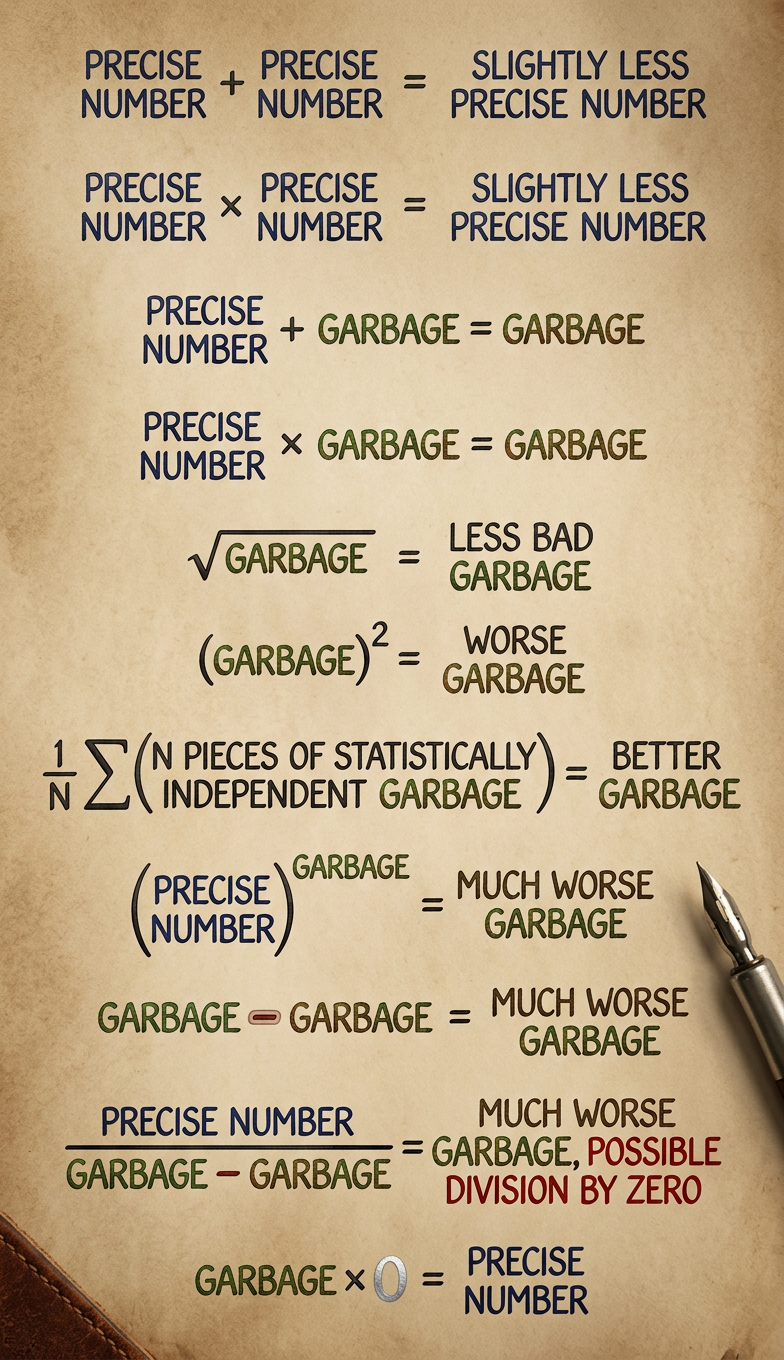 'Garbage In, Garbage Out' should not be taken to imply any sort of conservation law limiting the amount of garbage produced.