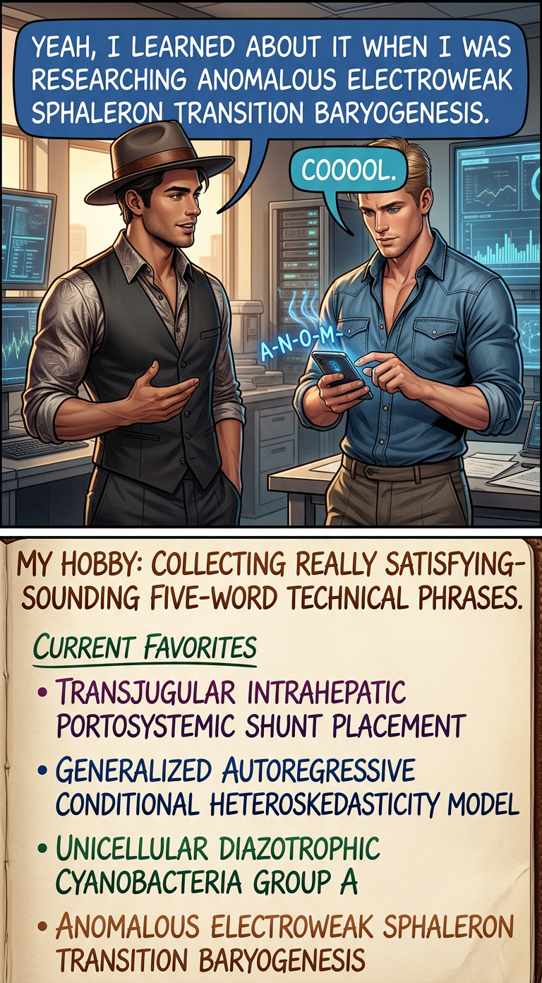 My other (much harder) hobby is trying to engineer situations where I have an excuse to use more than one of them in short succession.