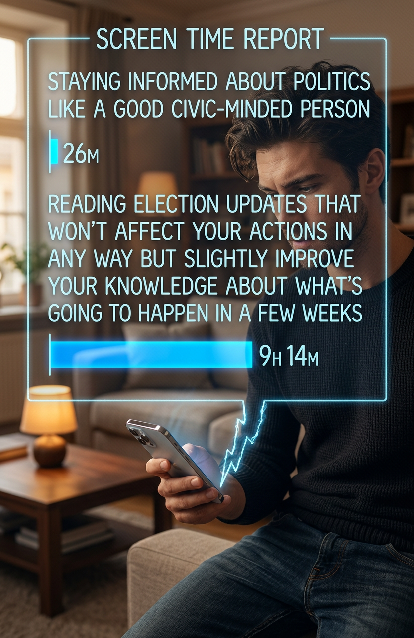 Feels like I picked a bad year to try to start having a healthy relationship with political news.